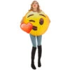 Costume De Smiley Bisou Coeur Pour Adulte -Boutique De Carnaval D'Halloween Costume de smiley bisou coeur pour adulte