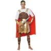 Costume De Soldat Romain Avec Cape Rouge -Boutique De Carnaval D'Halloween Costume de soldat romain avec cape rouge