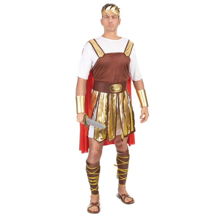 Costume De Soldat Romain Avec Cape Rouge 4 Costume De Soldat Romain Avec Cape Rouge – Image 2