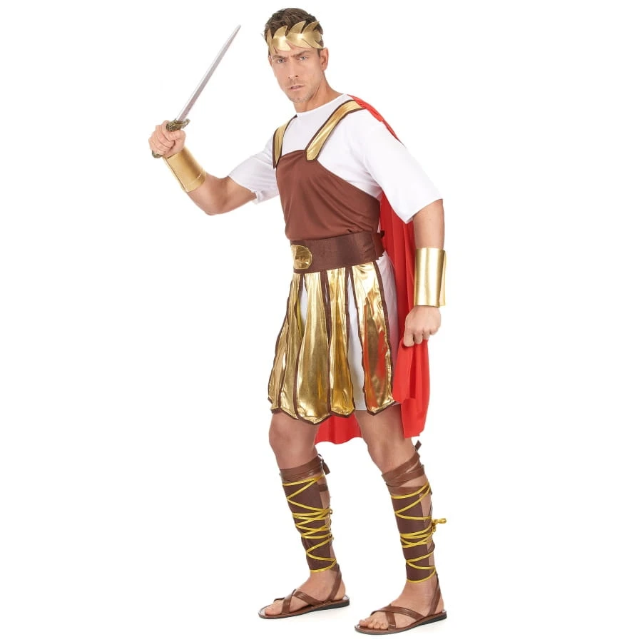 Costume De Soldat Romain Avec Cape Rouge 5 Costume De Soldat Romain Avec Cape Rouge – Image 3