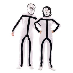 Costume De Stickman Pour Adulte Avec Masque
