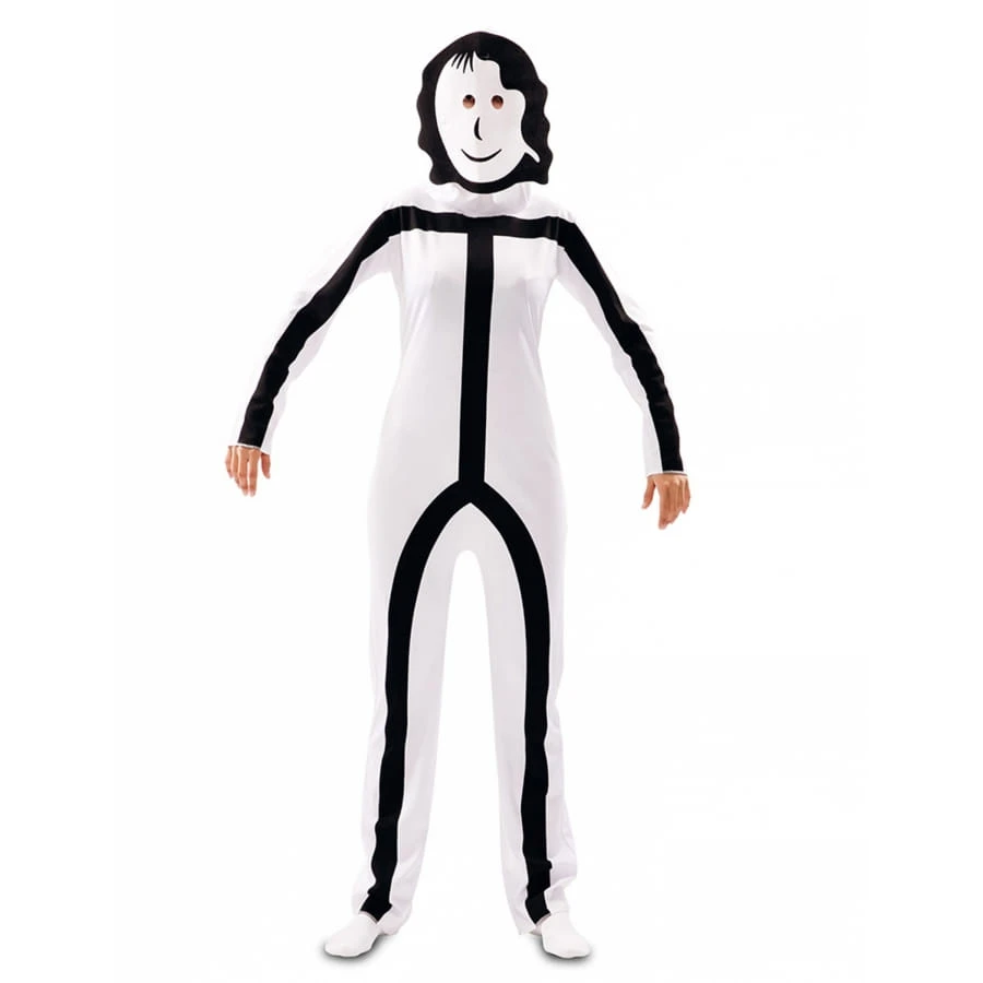 Costume De Stickman Pour Adulte Avec Masque 5 Costume De Stickman Pour Adulte Avec Masque – Image 3