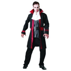 Costume De Vampire Avec Longue Veste 9 Costume De Vampire Avec Longue Veste -Boutique De Carnaval D'Halloween Costume de vampire avec longue veste 17318