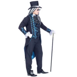 Costume De Vampire Des Années 1800 Bleu Et Noir 8 Costume De Vampire Des Années 1800 Bleu Et Noir -Boutique De Carnaval D'Halloween Costume de vampire des annees 1800 bleu et noir 60073