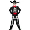Costume Dia De Los Muertos Pour Enfant, Rouge Noir 1 Costume Dia De Los Muertos Pour Enfant, Rouge Noir -Boutique De Carnaval D'Halloween Costume dia de los muertos pour enfant rouge noir