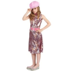 Costume Disco Reptile Multicolore Pour Fillette -Boutique De Carnaval D'Halloween Costume disco reptile multicolore pour fillette 14799