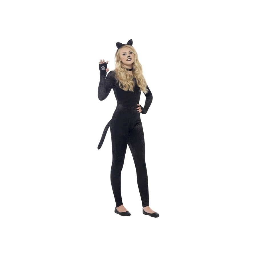 Costume Moulant De Chat En Velour Pour Ado 4 Costume Moulant De Chat En Velour Pour Ado – Image 2