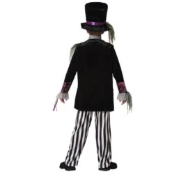 Costume Noir Blanc De Chapelier Fou Pour Enfant 7 Costume Noir Blanc De Chapelier Fou Pour Enfant -Boutique De Carnaval D'Halloween Costume noir blanc de chapelier fou pour enfant 66176