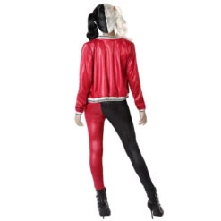 Costume Noir Rouge D'arlequin Tueuse Pour Femme -Boutique De Carnaval D'Halloween Costume noir rouge d arlequin tueuse pour femme 66187