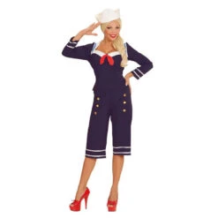 Costume Pantacourt De Femme Marin Bleu