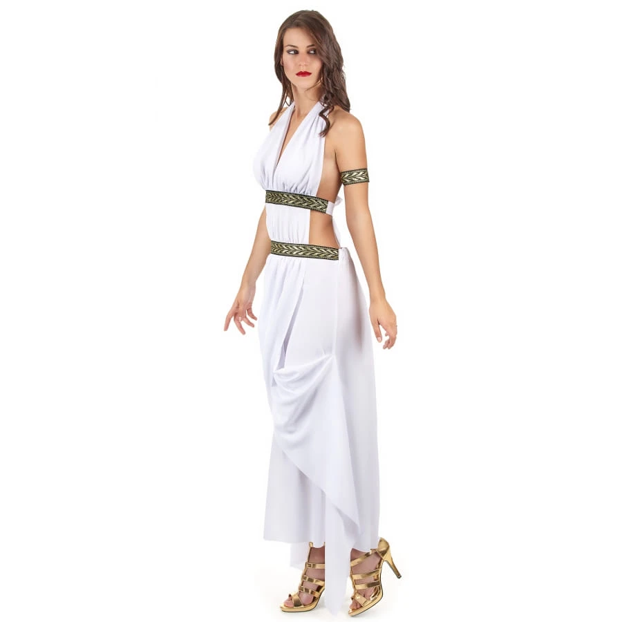 Costume Robe Blanche De Reine Grecque 5 Costume Robe Blanche De Reine Grecque – Image 3