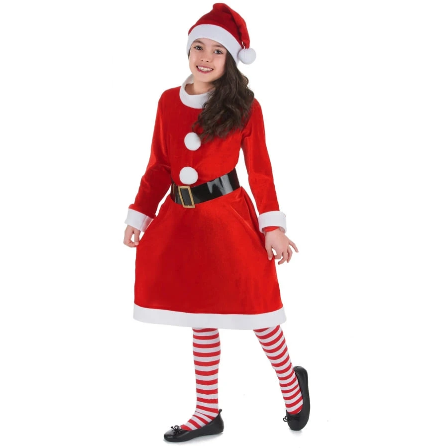 Costume Robe De Mère Noël Pour Enfant 4 Costume Robe De Mère Noël Pour Enfant – Image 2