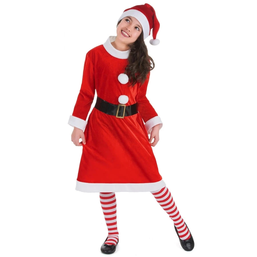 Costume Robe De Mère Noël Pour Enfant 3 Costume Robe De Mère Noël Pour Enfant