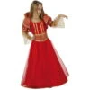 Costume Robe Rouge De Reine Médiévale Pour Enfant 2 Costume Robe Rouge De Reine Médiévale Pour Enfant -Boutique De Carnaval D'Halloween Costume robe rouge de reine medievale pour enfant