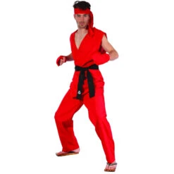 Costume Rouge De Ken, Street Fighter -Boutique De Carnaval D'Halloween Costume rouge de ken street fighter 24022