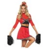 Costume Rouge De Pompom Girl Pour Femme