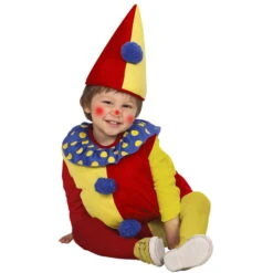 Costume Rouge Et Jaune De Petit Clown Pour Bébé 5 Costume Rouge Et Jaune De Petit Clown Pour Bébé -Boutique De Carnaval D'Halloween Costume rouge et jaune de petit clown pour bebe 21580