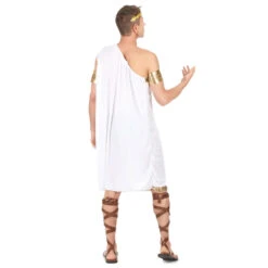 Costume Tunique Grecque Blanche Pour Homme 9 Costume Tunique Grecque Blanche Pour Homme -Boutique De Carnaval D'Halloween Costume tunique grecque blanche pour homme 12222