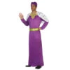Costume Violet De Roi Mage Pour Adulte -Boutique De Carnaval D'Halloween Costume violet de roi mage pour adulte