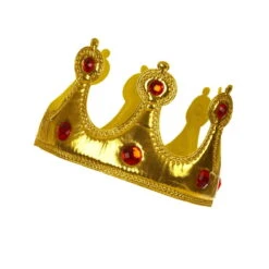 Couronne Souple Et Dorée De Roi, Adulte
