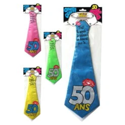 Cravate Anniversaire Humoristique -Boutique De Carnaval D'Halloween Cravate anniversaire humoristique 44089