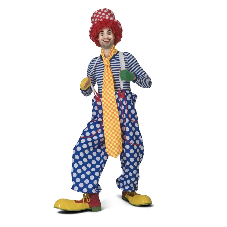 Cravate De Clown Géante Jaune à Carreaux Oranges 3 Cravate De Clown Géante Jaune à Carreaux Oranges