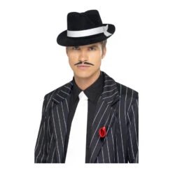 Cravate De Gangster Blanche Avec élastique 6 Cravate De Gangster Blanche Avec élastique -Boutique De Carnaval D'Halloween Cravate de gangster blanche avec elastique p2