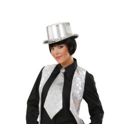 Cravate Paillette Argent 7 Cravate Paillette Argent -Boutique De Carnaval D'Halloween Cravate paillette argent 26