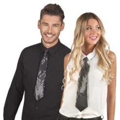 Cravate Recouverte De Sequins 14 Cravate Recouverte De Sequins -Boutique De Carnaval D'Halloween Cravate recouverte de sequins 47009