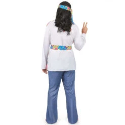 Déguisement Bleu Et Coloré De Hippie Pour Homme -Boutique De Carnaval D'Halloween Deguisement bleu et colore de hippie pour homme 27127