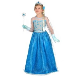 Déguisement Bleu Glacé De Princesse Pour Enfant -Boutique De Carnaval D'Halloween Deguisement bleu glace de princesse pour enfant 68583