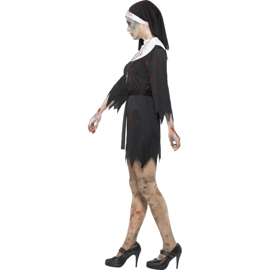 Déguisement Bonne Soeur Zombie Robe Courte 5 Déguisement Bonne Soeur Zombie Robe Courte – Image 3