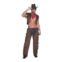 Déguisement Cow Boy Marron -Boutique De Carnaval D'Halloween Deguisement cow boy marron 112