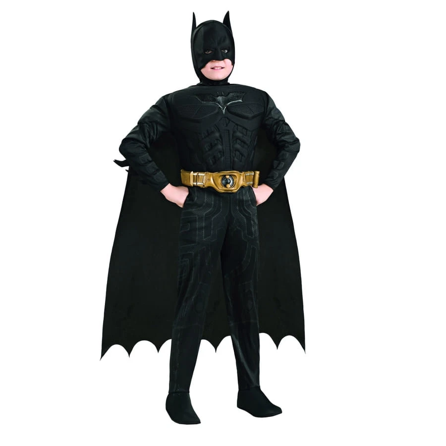 Déguisement De Batman Avec Ceinture Dorée, Enfant 3 Déguisement De Batman Avec Ceinture Dorée, Enfant