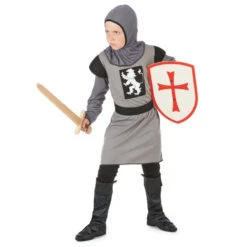Déguisement De Chevalier Médiéval Gris Pour Enfant 8 Déguisement De Chevalier Médiéval Gris Pour Enfant -Boutique De Carnaval D'Halloween Deguisement de chevalier medieval gris pour enfant 12634
