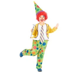 Déguisement De Clown Pour Garçon Avec Cerceau -Boutique De Carnaval D'Halloween Deguisement de clown pour garcon avec cerceau 12801