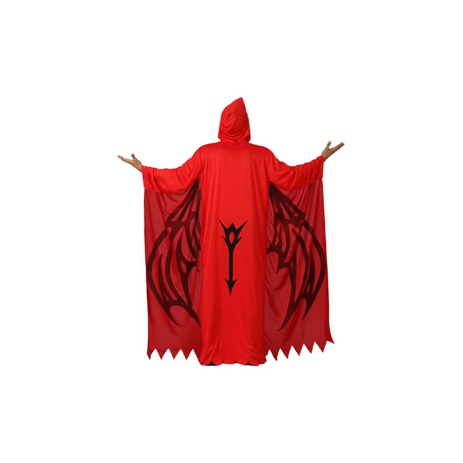 Déguisement De Démon Rouge Ailes Imprimées 5 Déguisement De Démon Rouge Ailes Imprimées – Image 3