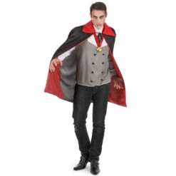 Déguisement De Dracula Avec Cape Rouge, Adulte 8 Déguisement De Dracula Avec Cape Rouge, Adulte -Boutique De Carnaval D'Halloween Deguisement de dracula avec cape rouge adulte 14439