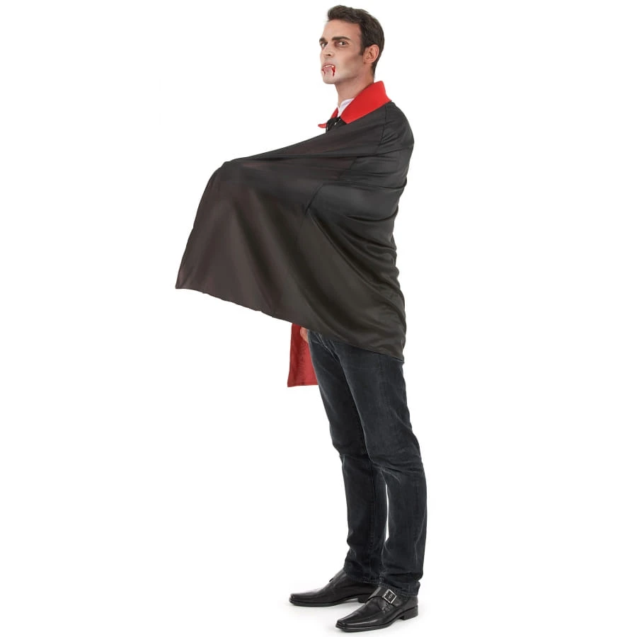 Déguisement De Dracula Avec Cape Rouge, Adulte 5 Déguisement De Dracula Avec Cape Rouge, Adulte – Image 3