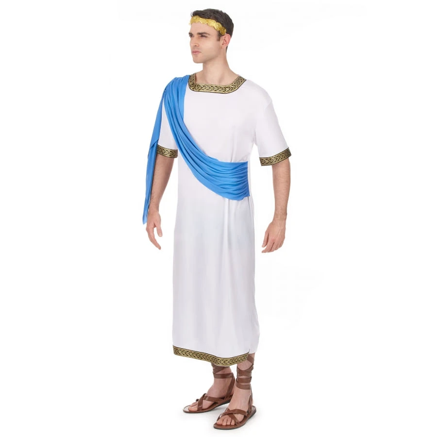 Déguisement De Jules César Avec Toge Bleue 4 Déguisement De Jules César Avec Toge Bleue – Image 2