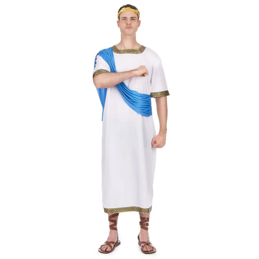 Déguisement De Jules César Avec Toge Bleue 3 Déguisement De Jules César Avec Toge Bleue
