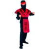 Déguisement De Ninja Noir Et Rouge Pour Garçon