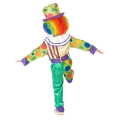 Déguisement De Petit Clown Multicolore à Motifs -Boutique De Carnaval D'Halloween Deguisement de petit clown multicolore a motifs 24319