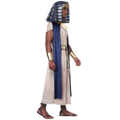 Déguisement De Pharaon Bleu Blanc Pour Homme -Boutique De Carnaval D'Halloween Deguisement de pharaon bleu blanc pour homme 67180