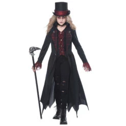 Déguisement De Vampire Noir Pour Fille 5 Déguisement De Vampire Noir Pour Fille -Boutique De Carnaval D'Halloween Deguisement de vampire noir pour fille 65768
