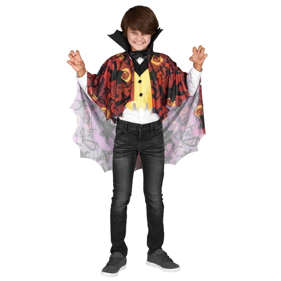 Déguisement De Vampire Pour Enfant, Avec Cape 4 Déguisement De Vampire Pour Enfant, Avec Cape – Image 2