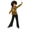 Déguisement Disco Doré Pour Enfant 1 Déguisement Disco Doré Pour Enfant -Boutique De Carnaval D'Halloween Deguisement disco dore pour enfant