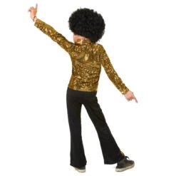 Déguisement Disco Doré Pour Enfant -Boutique De Carnaval D'Halloween Deguisement disco dore pour enfant 37649