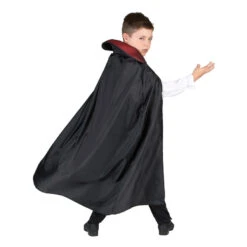 Déguisement Enfant De Vampire Avec Longue Cape -Boutique De Carnaval D'Halloween Deguisement enfant de vampire avec longue cape 24370