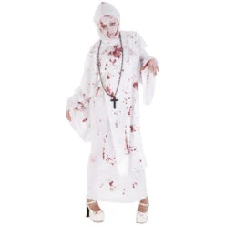 Déguisement Halloween De Religieuse Tachée De Sang
